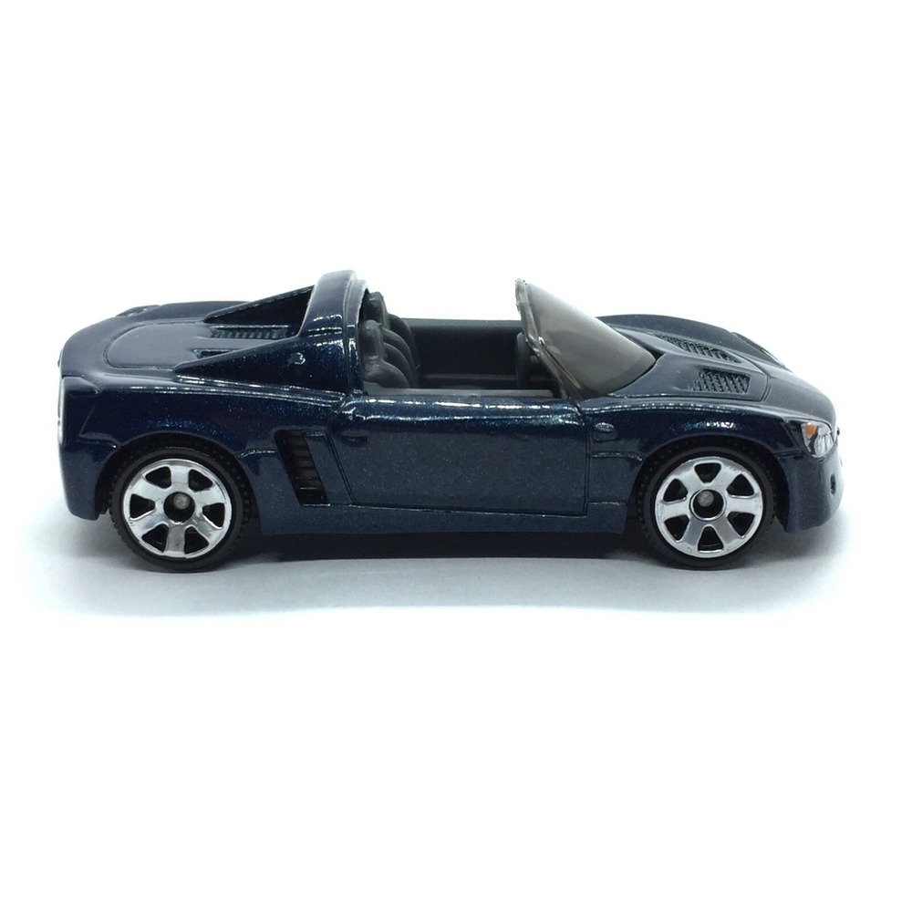 2002‎ Matchbox Opel Speedster Car Metallic Dark Blue Die Cast 1/55 Scale Loose